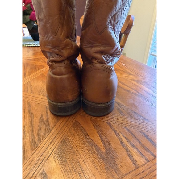 Acme Boots Mens 10.5 D Brown Leather Cowboy Western Vintage USA 15705 - Picture 7 of 8